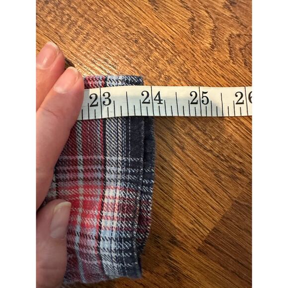 Free People Little Bit of Sugar Plaid Sequin Flannel Top Size Medium Streetwear - Picture 9 of 10
